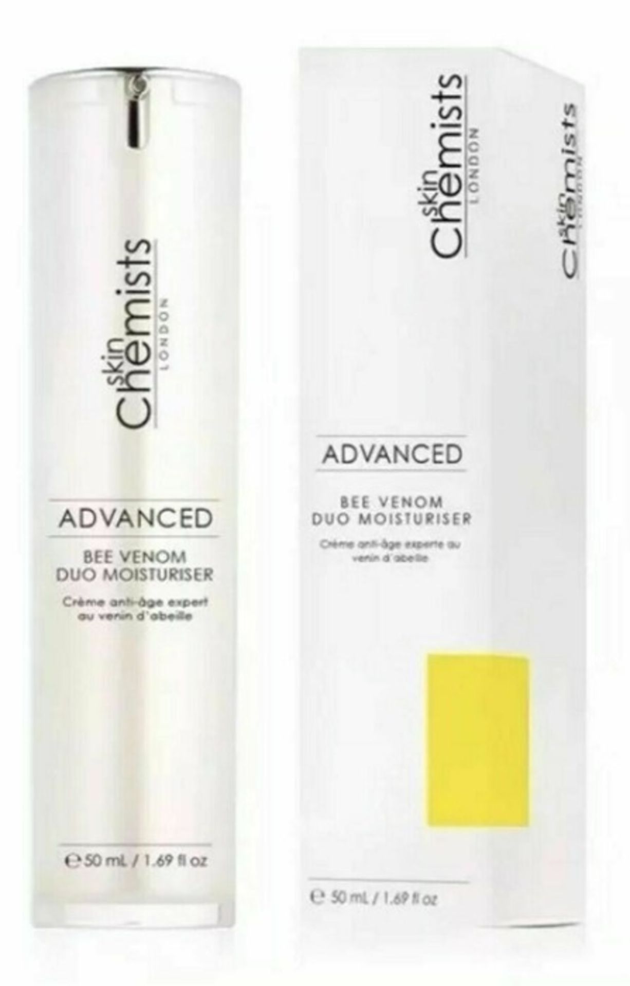 Boxed Brand New, Skin Chemist London Advanced Bee Venom Duo Moisturiser 50ml Best Treatment £79