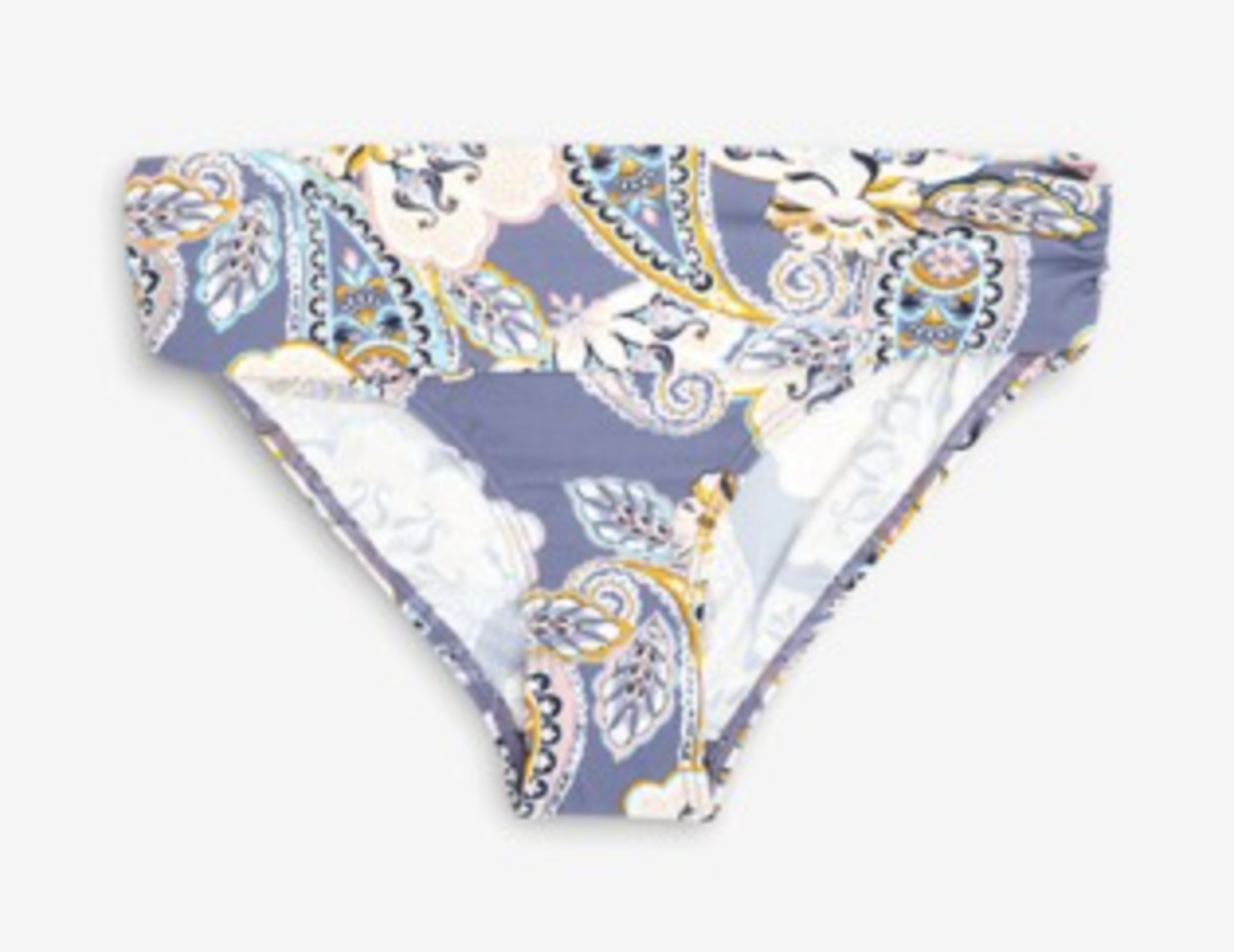 BRAND NEW - NEXT - Blue Paisley Roll Top Bikini Briefs SIZE 20 RRP £14