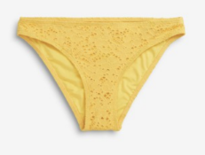 BRAND NEW - NEXT - Yellow Embroidered High Leg Bikini Briefs SIZE 14 RRP £14