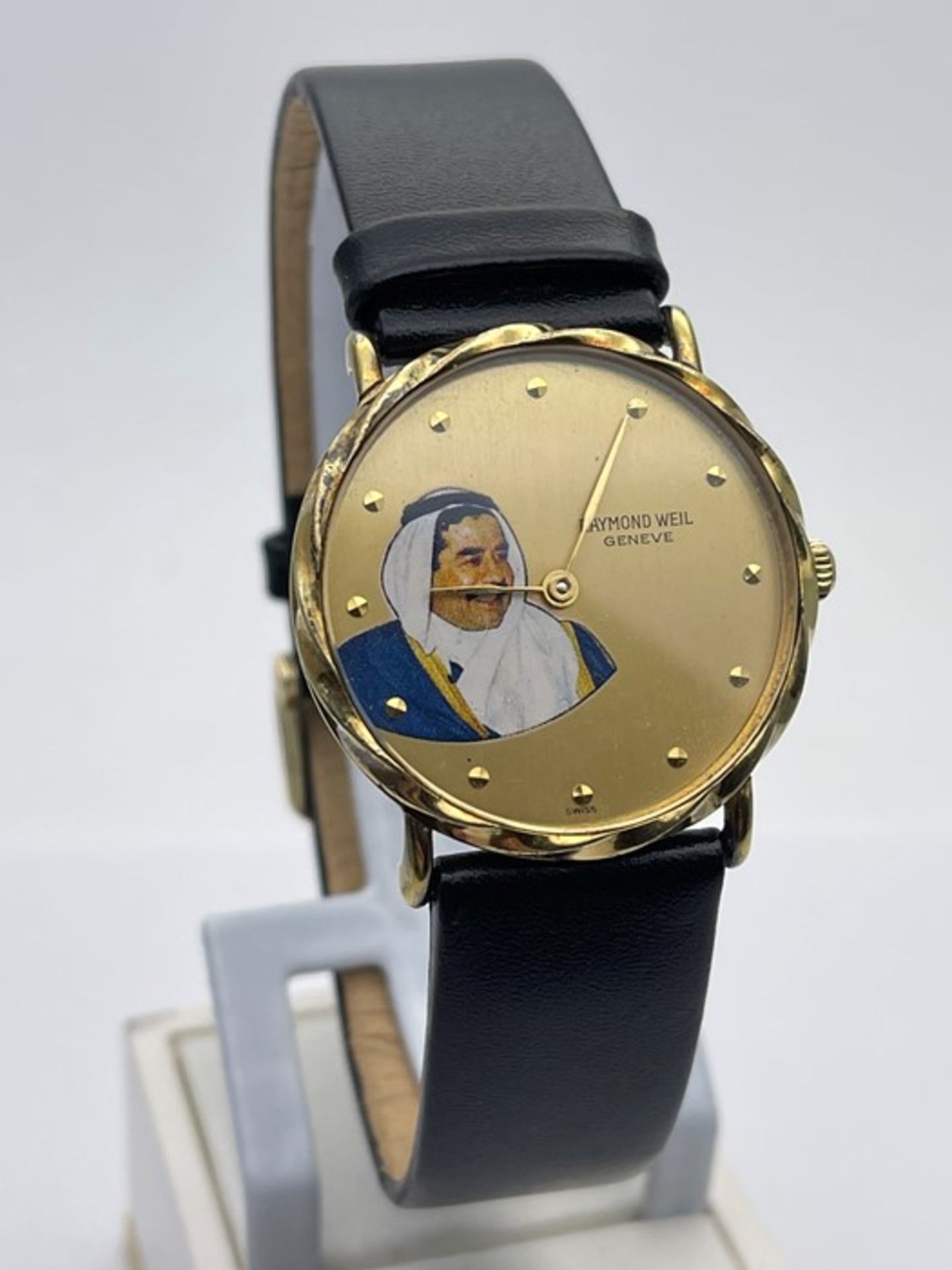 RAYMOND WEIL HISTORICAL WATCH, DEPICTING IMAGE OF SADDAM HUSSEIN