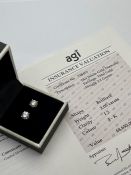 ***£8650.00*** 18CT WHITE GOLD LADIES DIAMOND SOLITAIRE EARRINGS, 2.05CT