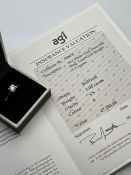 ***£7285.00*** 14CT WHITE GOLD LADIES DIAMOND SOLITAIRE RING, 1.04CT