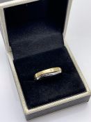 **£1360.00*** 9CT WHITE AND YELLOW GOLD DIAMOND SOLITAIRE RING