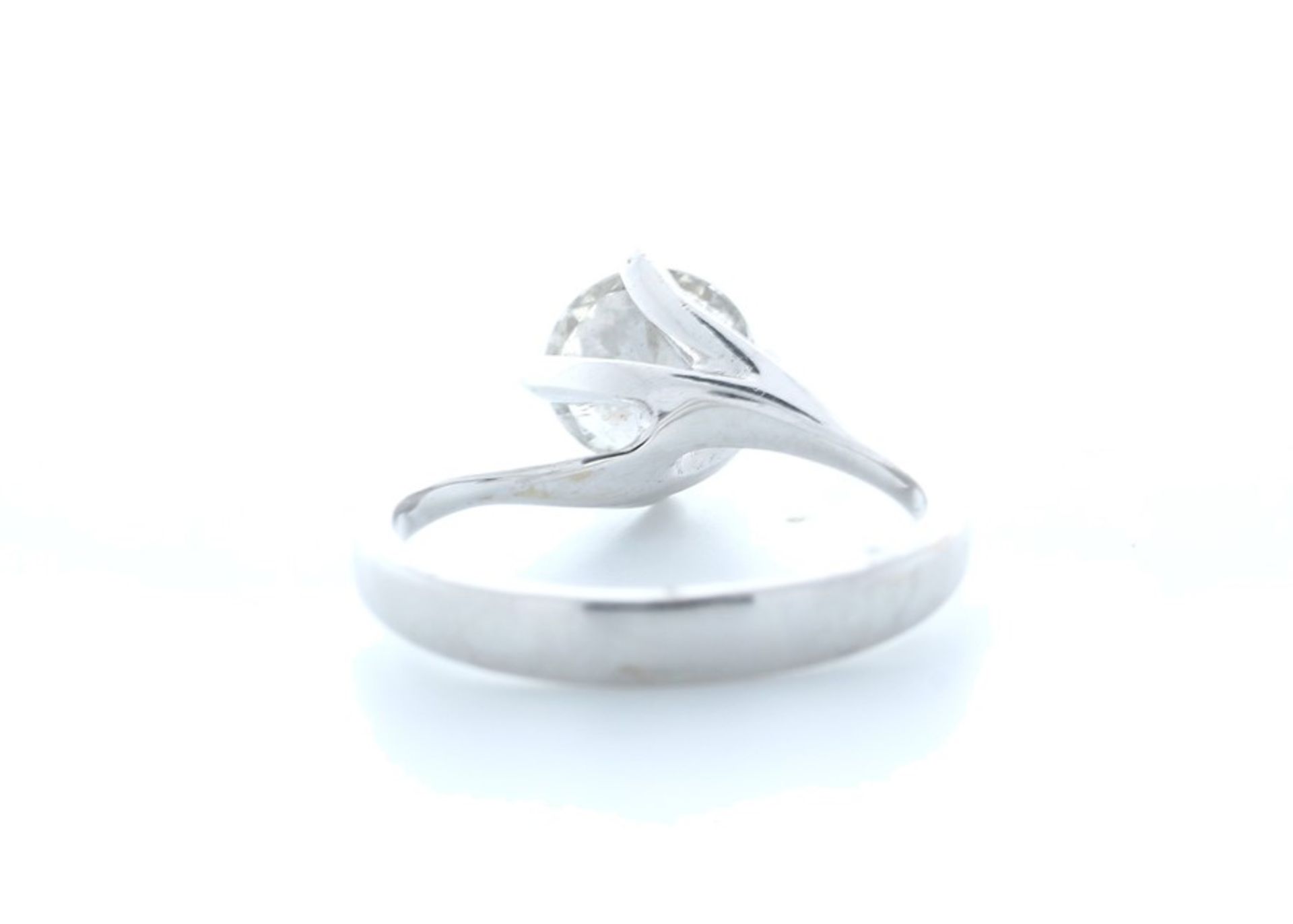 18ct White Gold Single Stone Prong Set Diamond Ring 1.10 Carats - Valued by IDI £12,000.00 - Image 3 of 5
