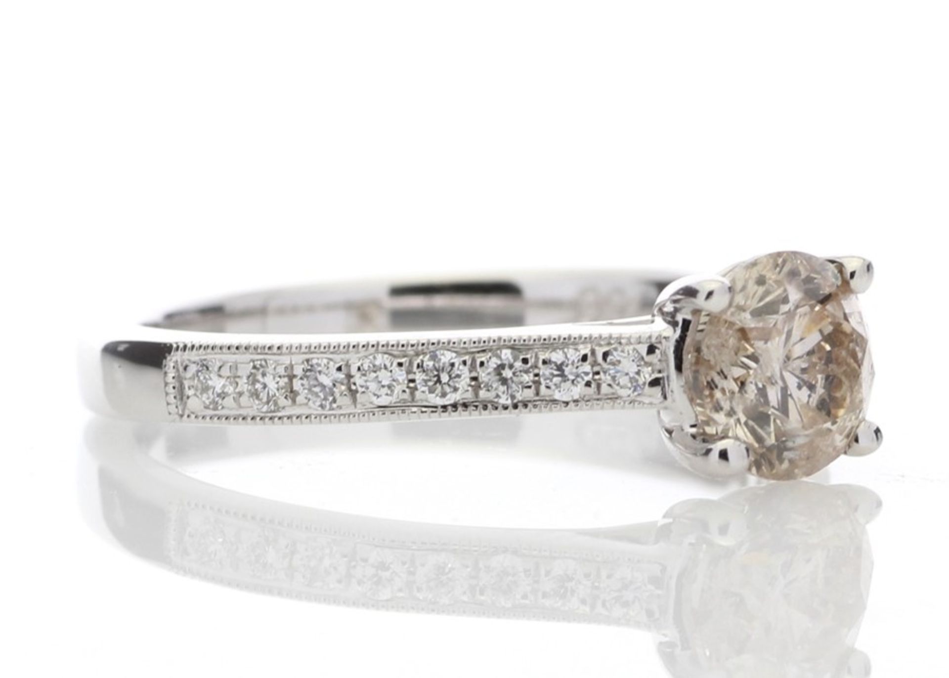 18ct White Gold Single Stone Claw Set Diamond Ring (0.91) 1.09 Carats - Valued by GIE £6,724.00 - Image 4 of 5