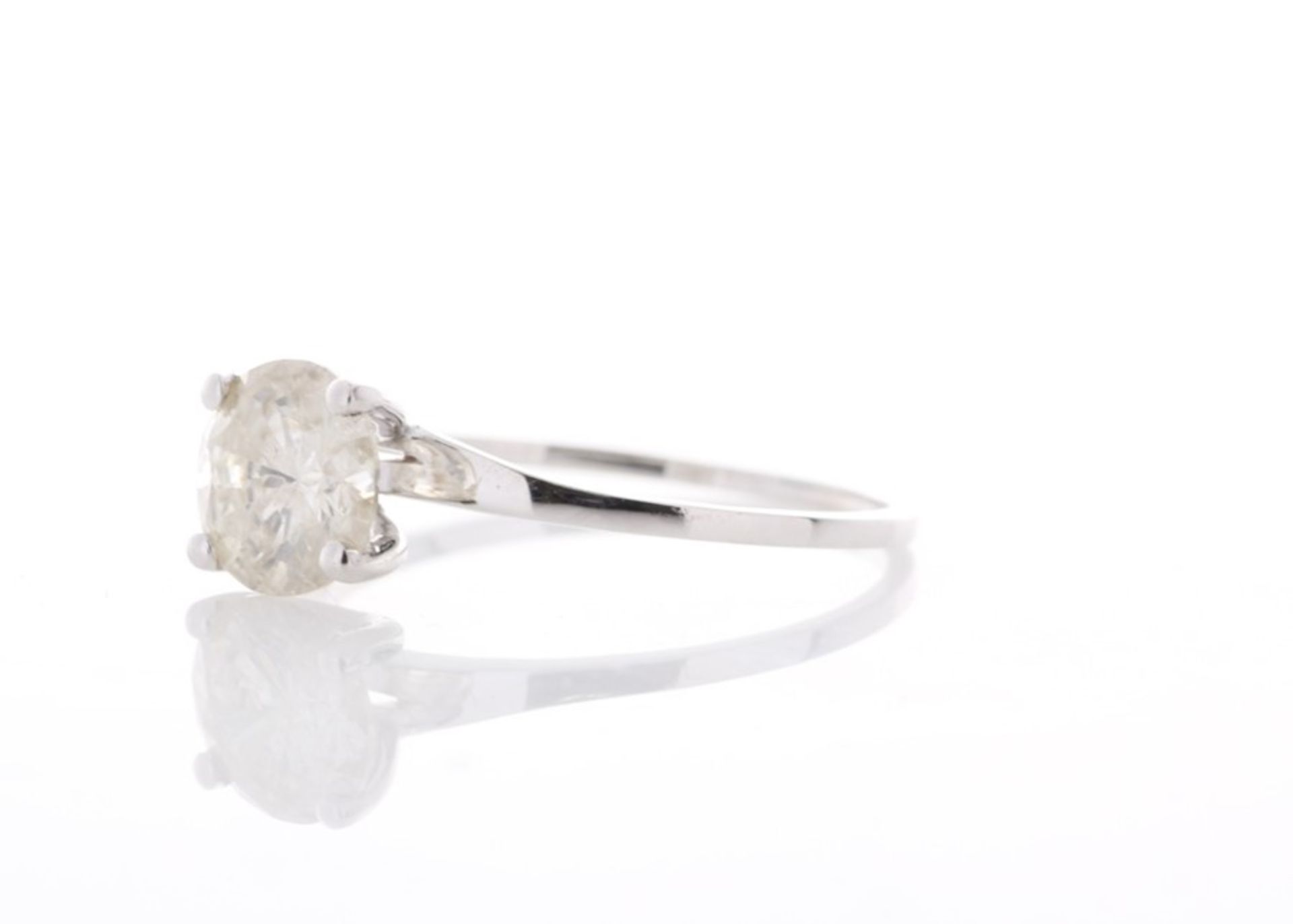 18ct White Gold Single Stone Rex Set Diamond Ring 1.19 Carats - Valued by GIE £13,955.00 - Image 2 of 5