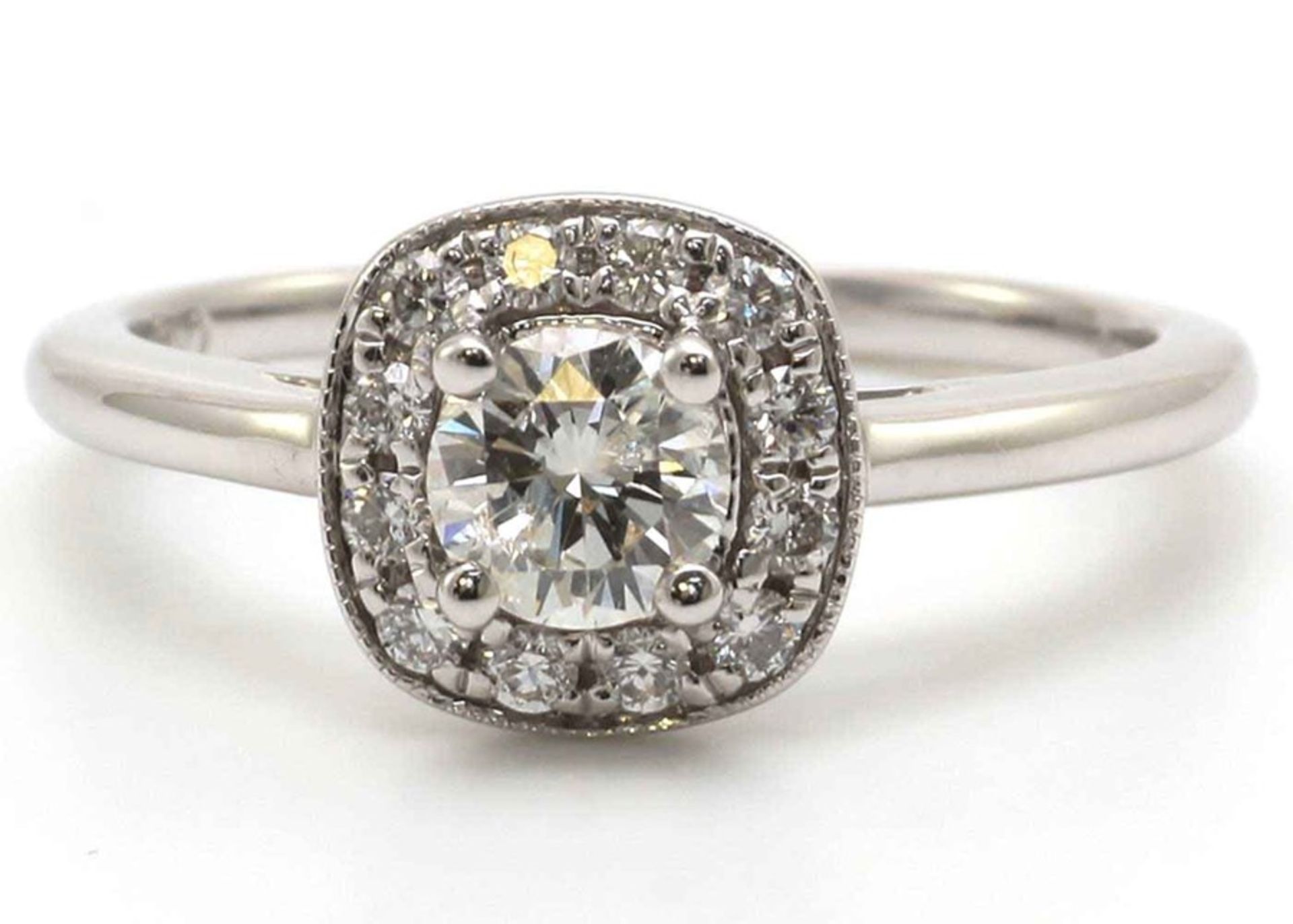 18ct White Gold Single Stone Diamond Ring - Valued by GIE £12,545.00