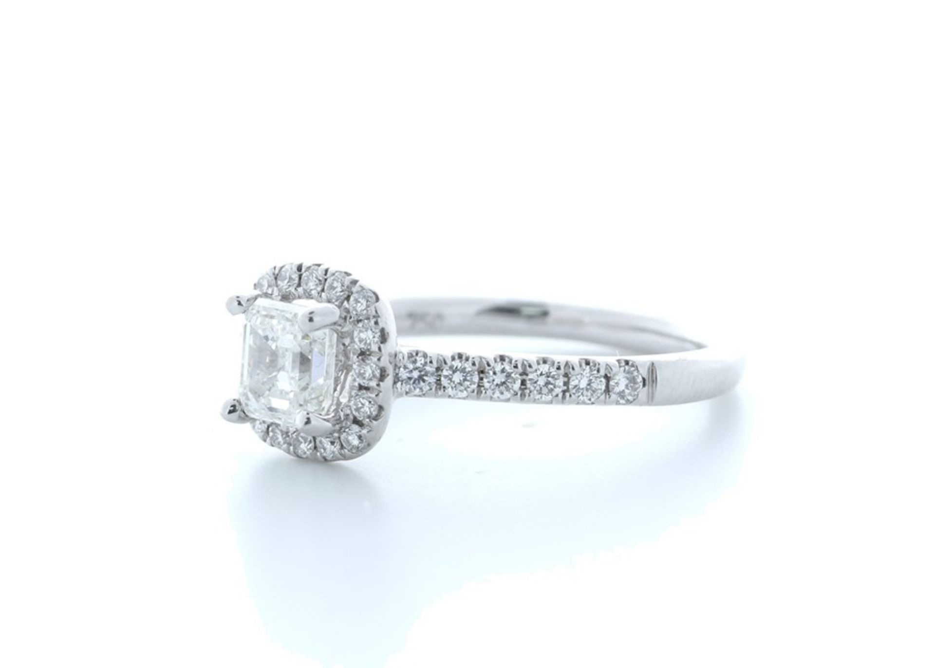 18ct White Gold Flawless Asscher Cut Diamond Ring Valued by IDI £18,000.00 - Image 2 of 5