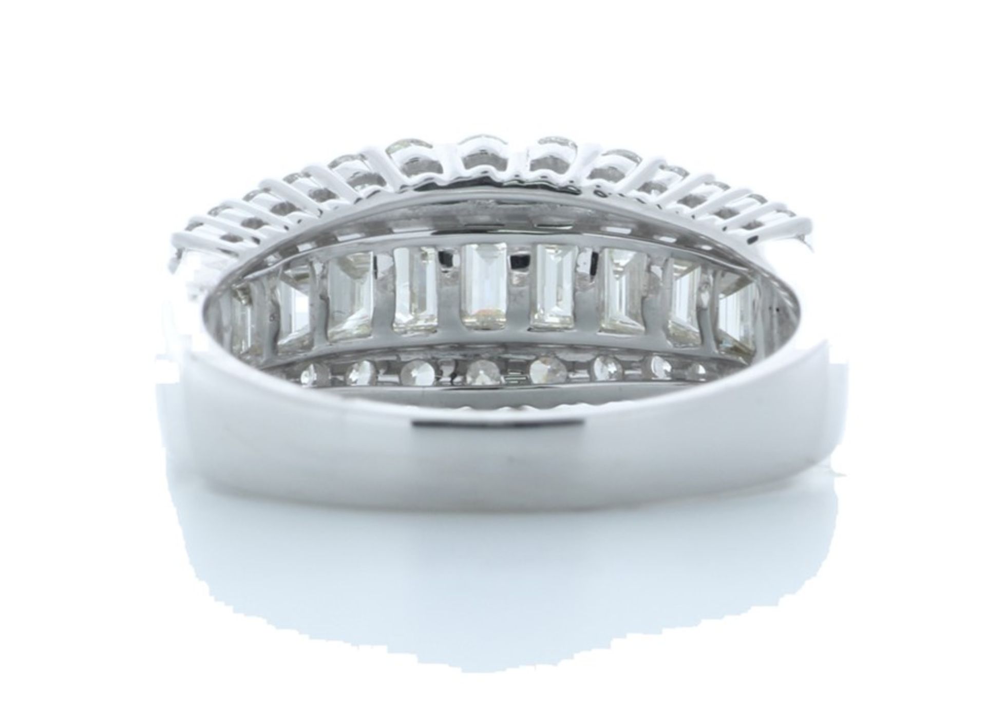 18ct White Gold Channel Set Semi Eternity Diamond Ring Valued by AGI £5,260.00 - Image 3 of 4