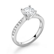 Platinum Single Stone Wire Set Diamond Ring Valued by AGI £16,950.00