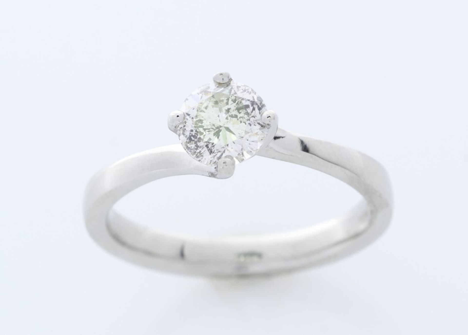 Platinum Single Stone Prong Set Diamond Ring Valued by GIE £8,459.00 - Image 3 of 4