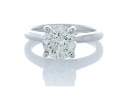 18ct White Gold Single Stone Claw Set Diamond Ring 2.05 Carats - Valued by GIE £79,750.00 - 18ct