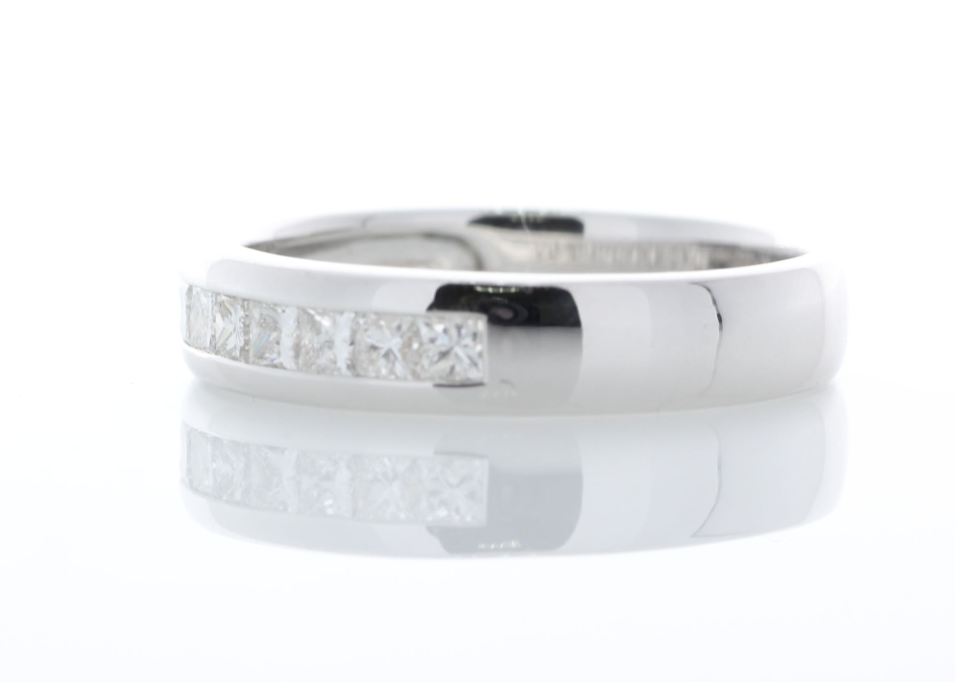 18ct White Gold Diamond Channel Set Half Eternity Ring 0.50 Carats - Valued by AGI £1,293.00 - - Image 2 of 4