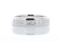 18ct White Gold Diamond Channel Set Half Eternity Ring 0.50 Carats - Valued by AGI £1,293.00 -