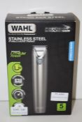 GRADE U- BOXED WAHL STAINLESS STEEL SRUBBLE AND BEARD TRIMMER RRP-£69.99