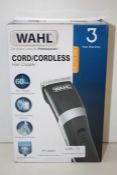 GRADE U- BOXED WAHL CORD/CORDLESS HAIR CLIPPER