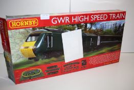 GRADE U- BOIXED HORNBY GWR HIGH SPEED TRAIN SET RRP-£119.99