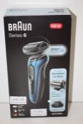 GRADE U- BOXED BRAUN SERIES 6 ELECTRIC RAZOR, MODEL- 60B1200S RRP-£84.99