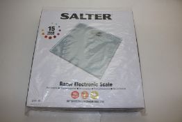 GRADE U- BOXED SALTER RAZOR ELECTRONIC SCALE RRP-£29.99