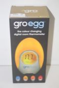 GRADE U- BOXED GRO EGG THE COLOUR CHANGING DIGITAL ROOM THERMOMETER RRP-£22.99