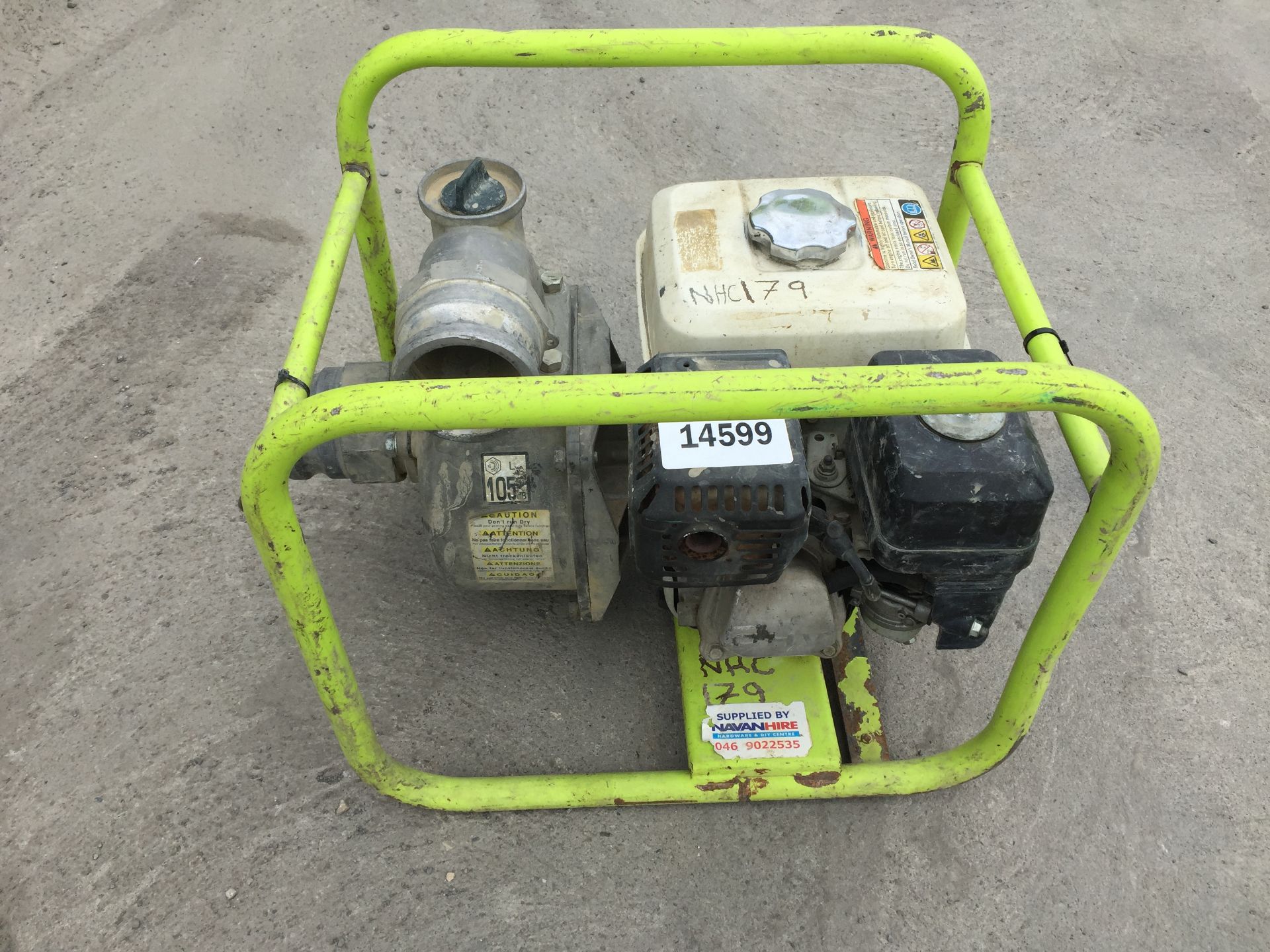 PL-14599 UNRESERVED Pramac Honda GX160 Petrol Water Pump - Image 2 of 5