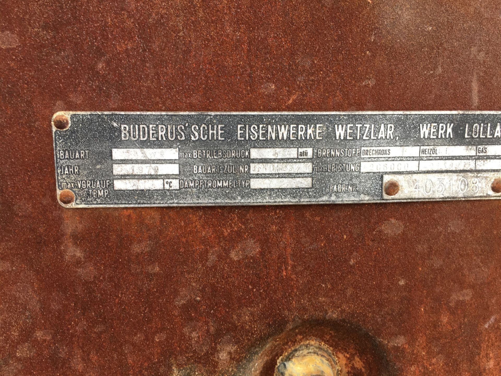 PL-12709 1970 Buderus Industrial Central Heating Unit - Image 10 of 11