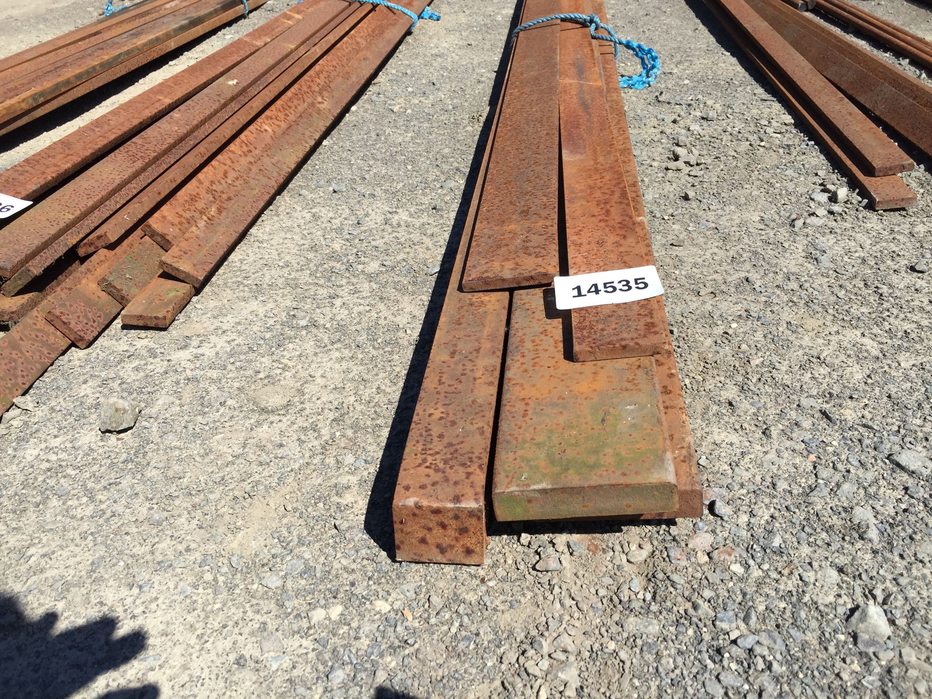 PL-14535 Quantity of Approx 20ft Lenghts of Metal Flat & Cubed Rods - Image 2 of 2