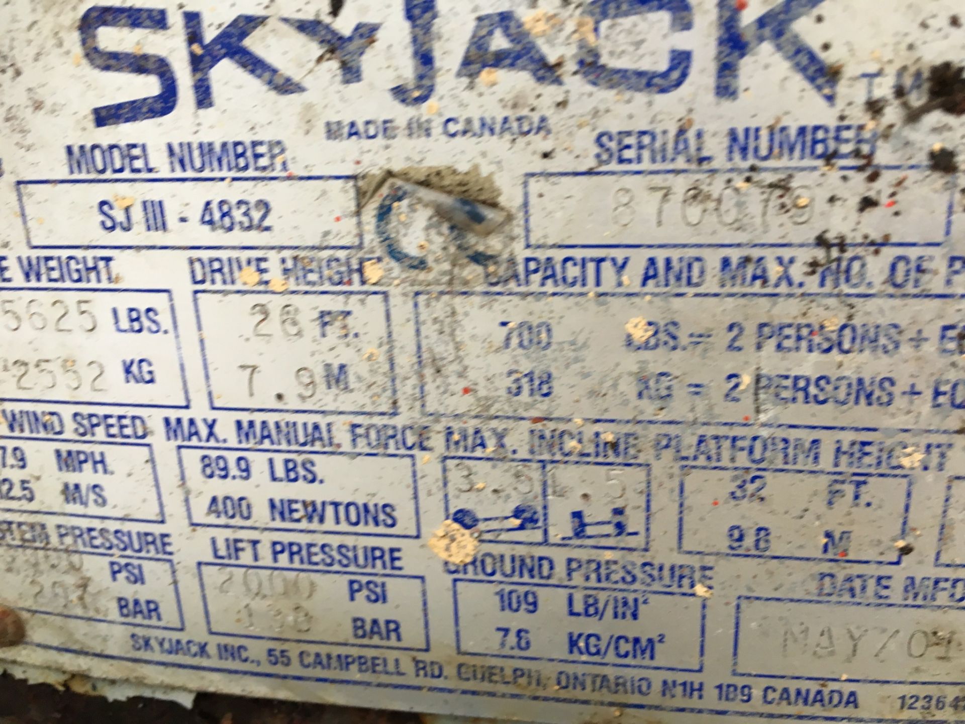 PL-13757 2001 Skyjack SJIII-4832 32ft Diesel Scissor Lift - Image 15 of 16