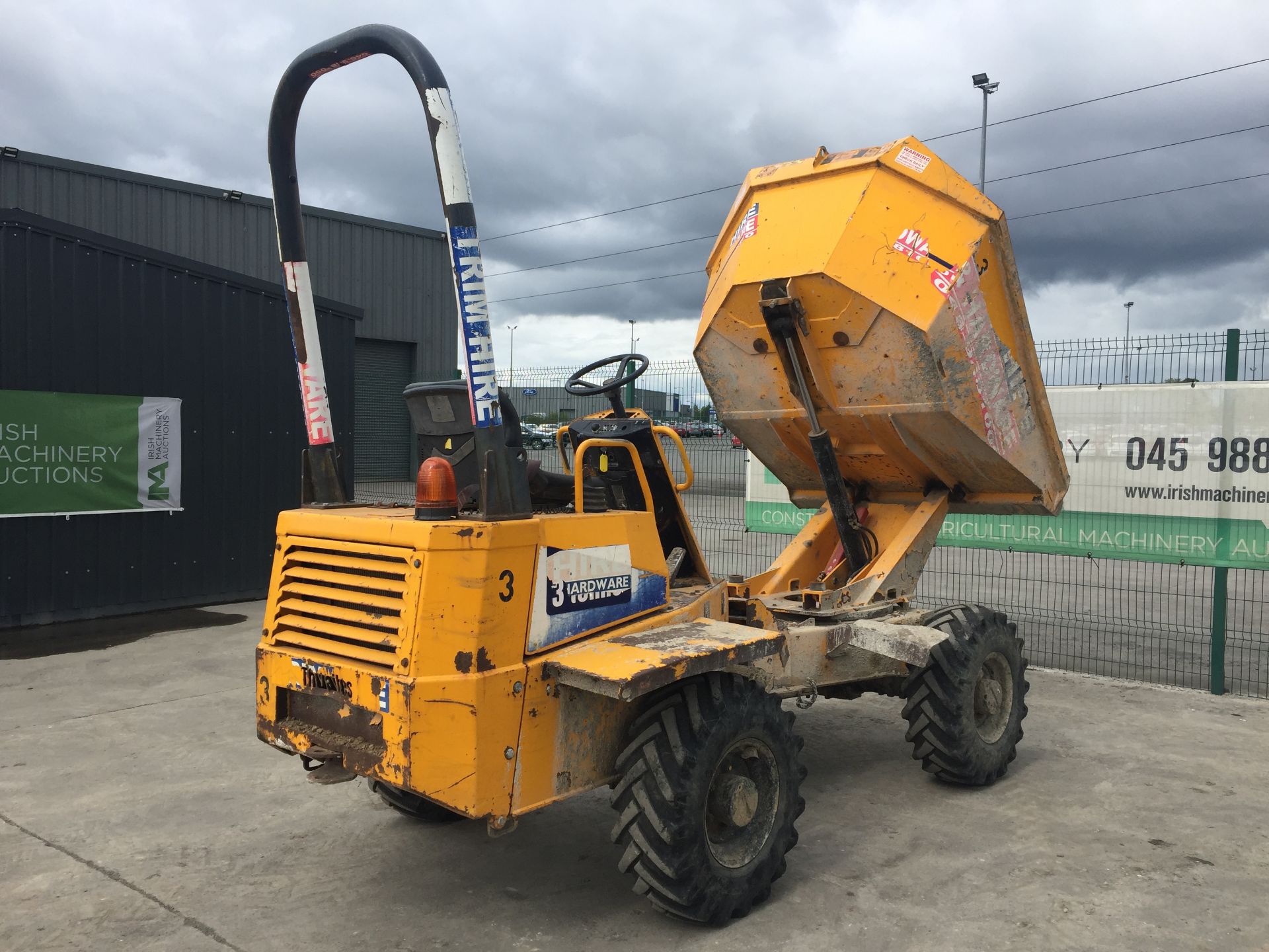 PL-14876 2006 Thwaites 3T Swivel Dumper c/w Roll Bar & Beacon - Image 10 of 22