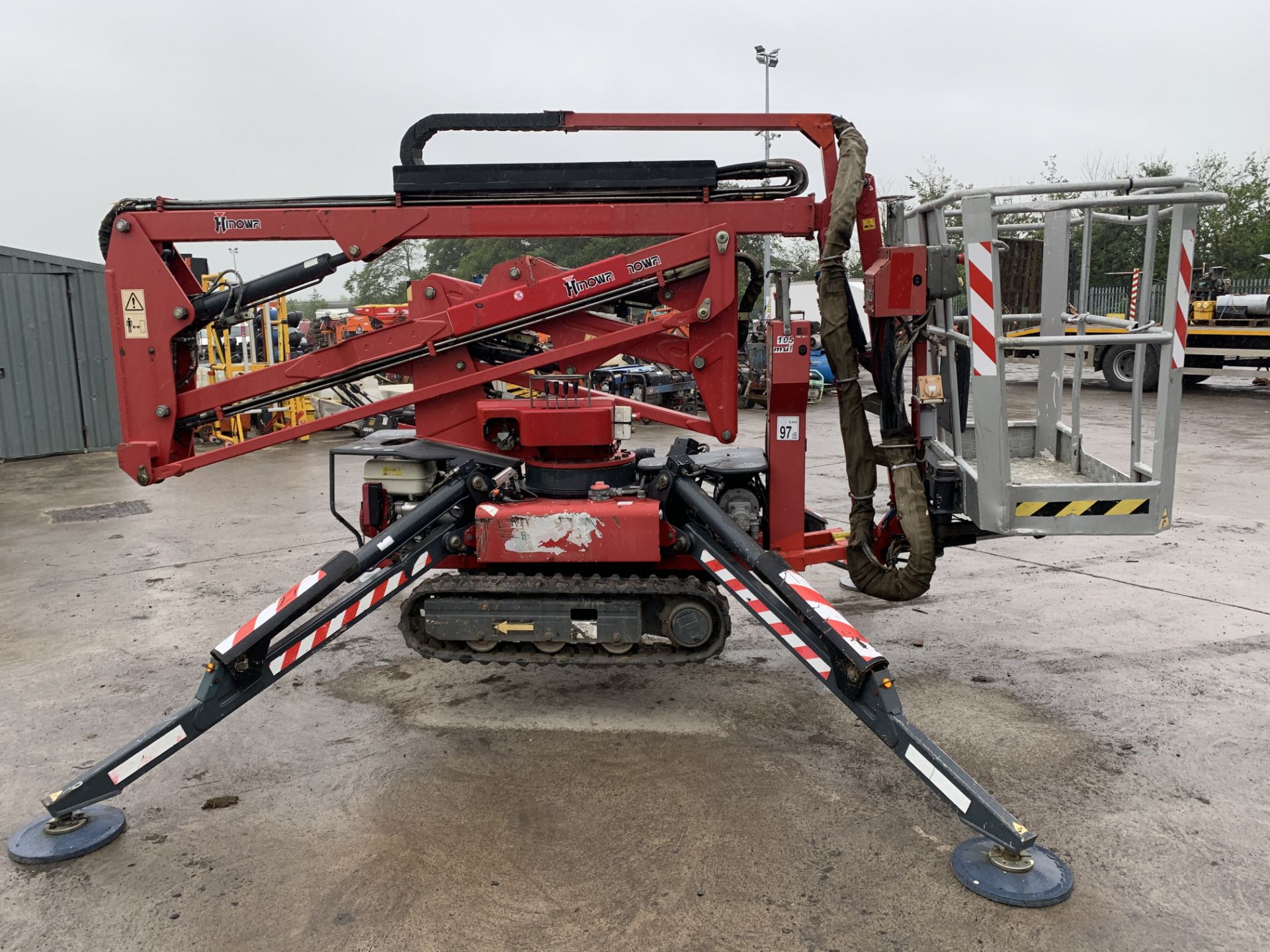 PL-15347 2007 Hinowa Goldlift 1470 Tracked Petrol Articulated Spider Boom Lift c/w Jack Legs & Key S - Image 9 of 25