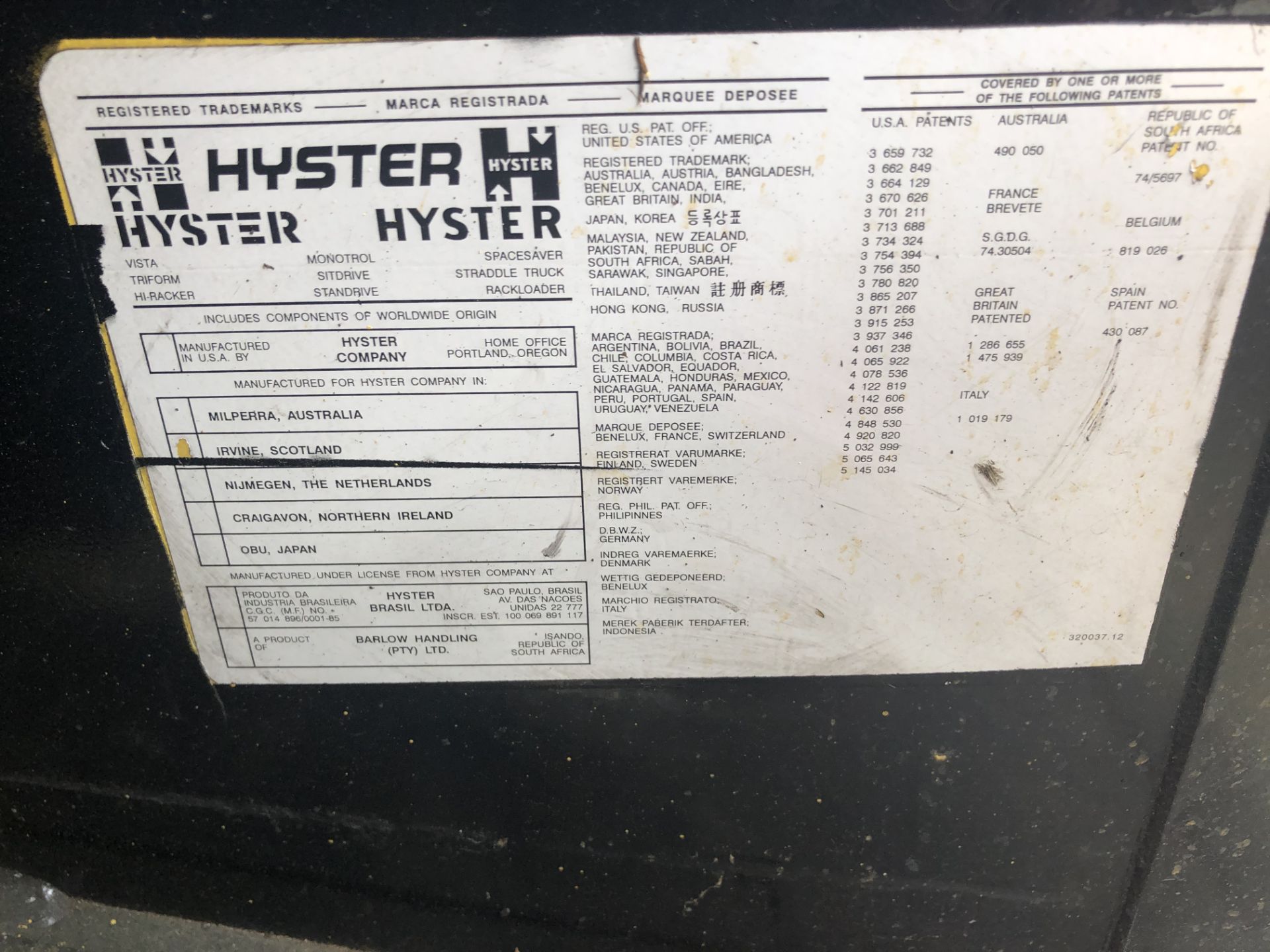 PL-14967 1998 Hyster H7.XL 7T Diesel Forklift - Image 32 of 33