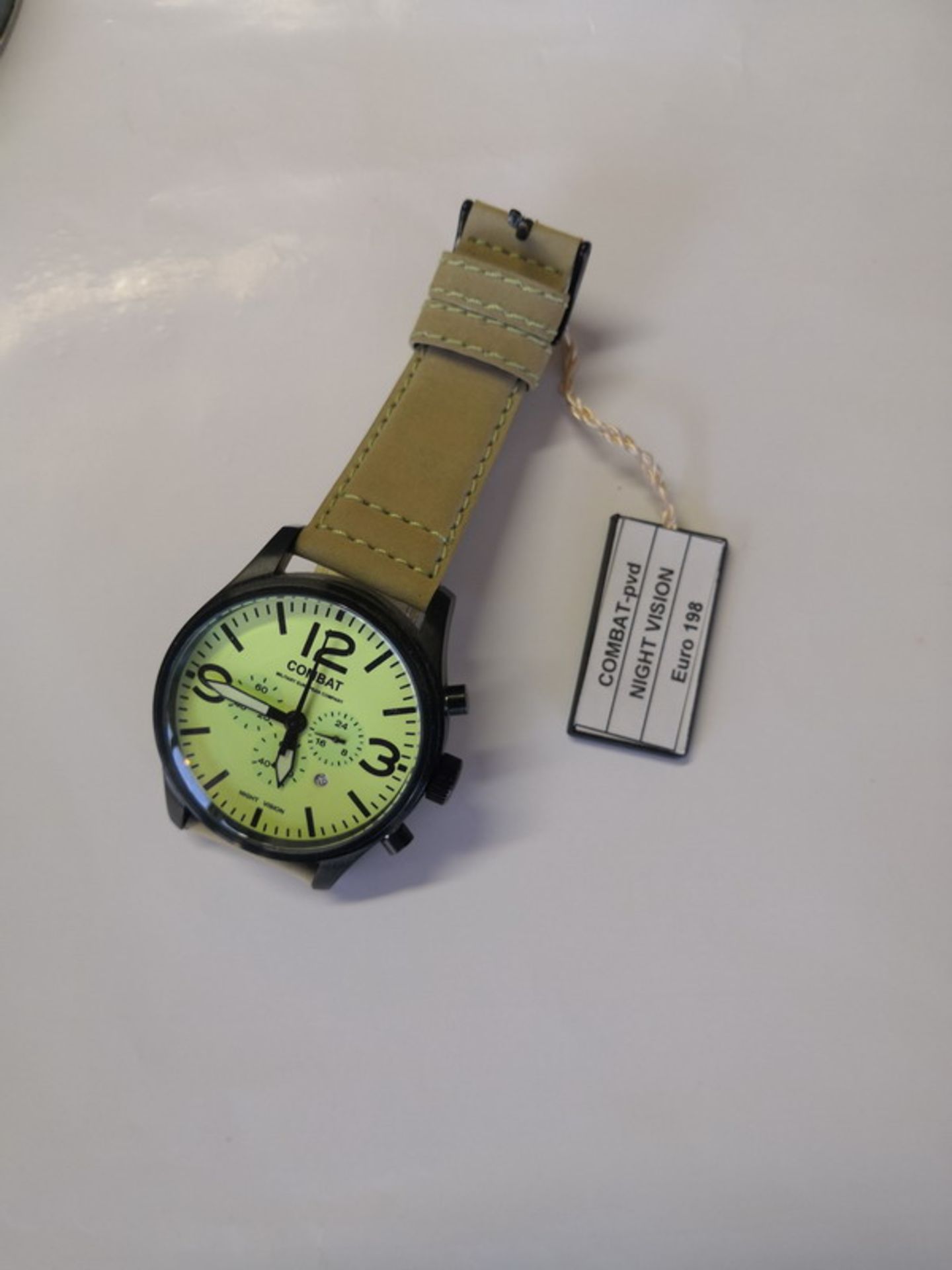 N. 12 (ES. N° 1316/19 IVG N° 5.703) OROLOGIO COMBAT PVD NIGHT VISION (BENI IN VIA GULINELLI 9