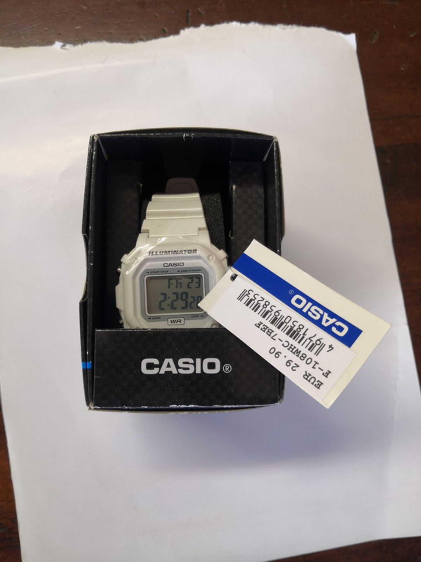 N. 16 (ES. N° 1316/19 IVG N° 5.703) OROLOGIO CASIO F108WHC7BEF (BENI IN VIA GULINELLI 9 FERRARA)