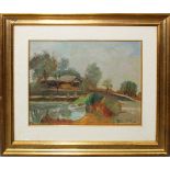 Paesaggi, a firma G. Antonelli, olio, cm.40x30