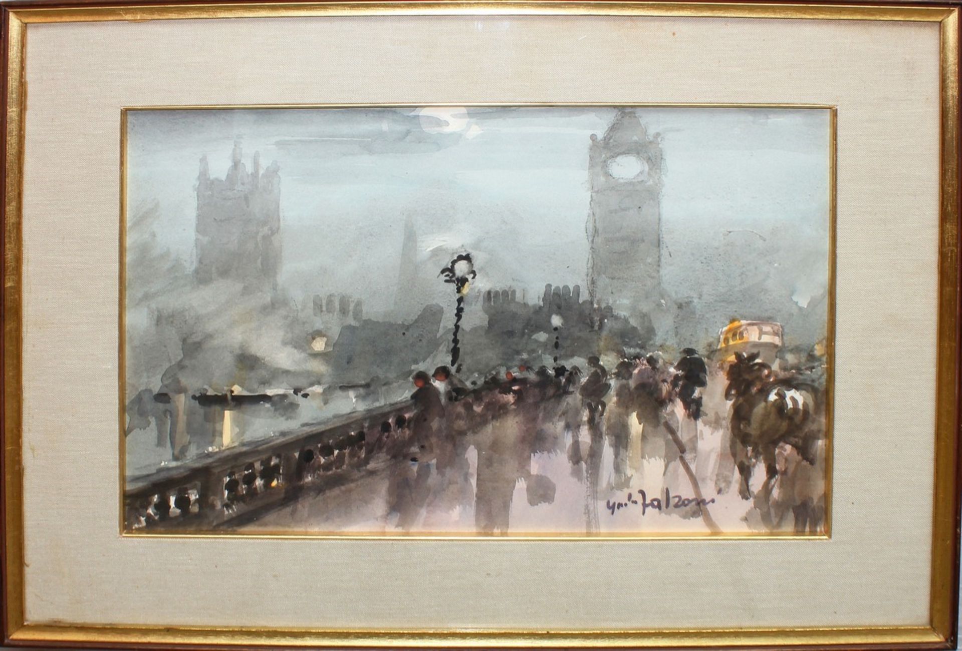 Londra, a firma G. Falzoni, cm. 45x35