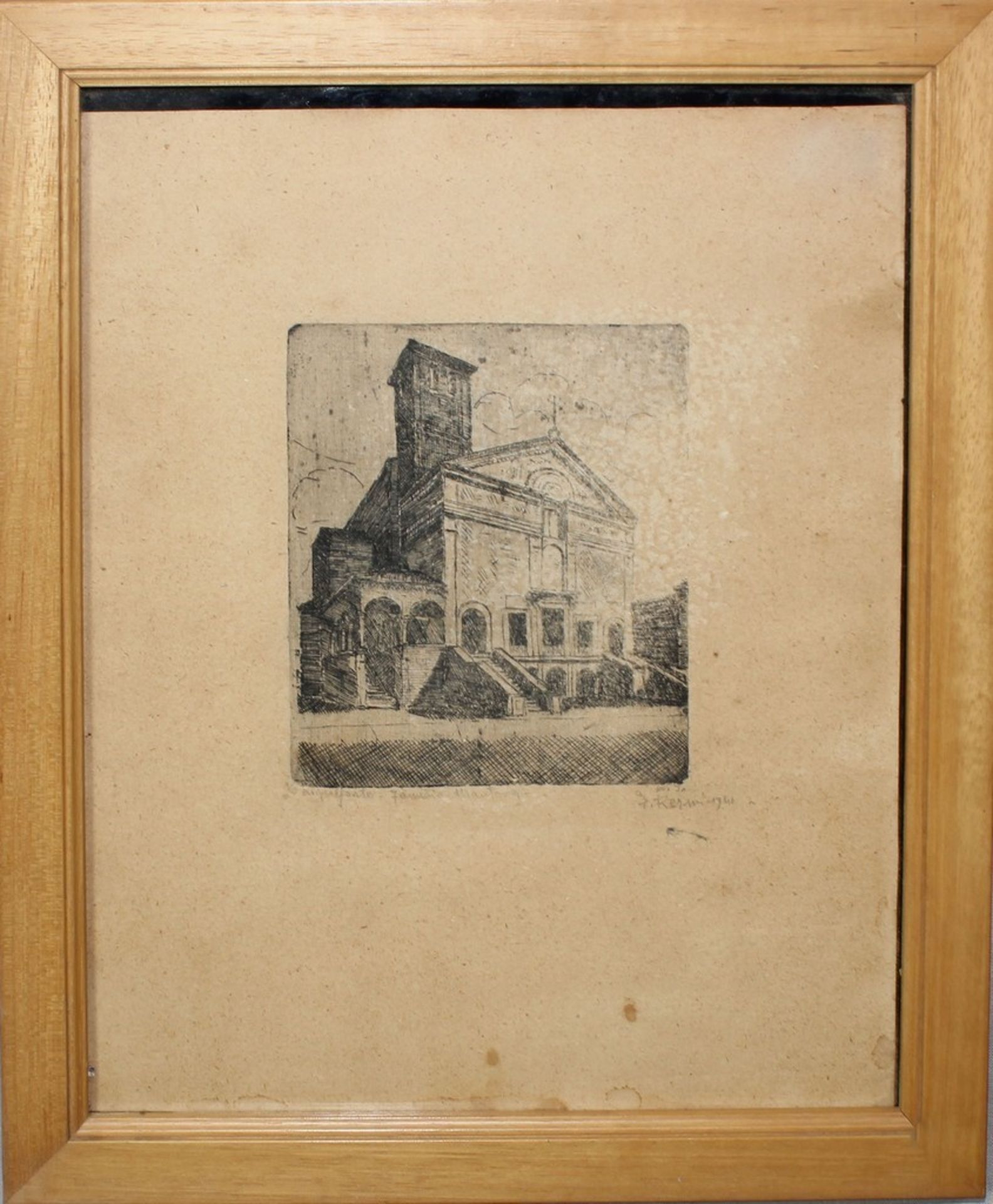 Chiesa, a firma Resmi, serigrafia