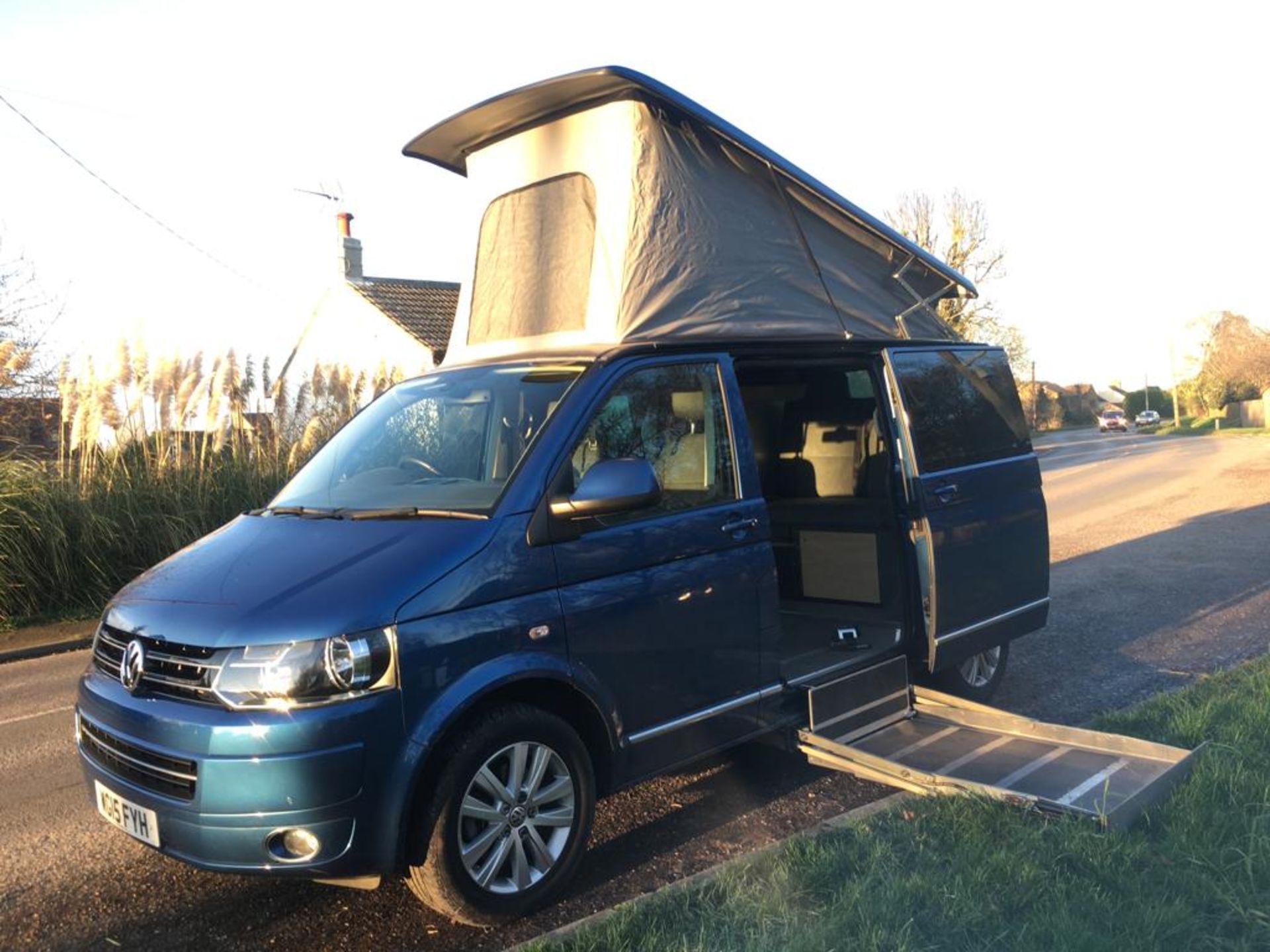 2015 VOLKSWAGEN CAMPERVAN DISABLED ACCESS (WAV) & PANORAMIC MODEL BY GM COACHES DEVON *POP TOP ROOF*