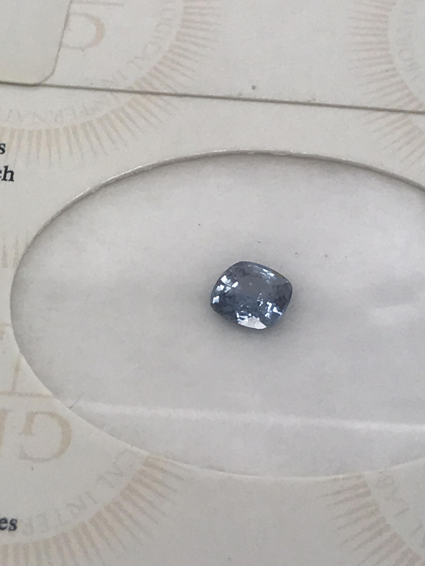 UNHEATED 0.91CT NATURAL LOOSE SAPPHIRE GIL CERTIFIED - Image 3 of 3