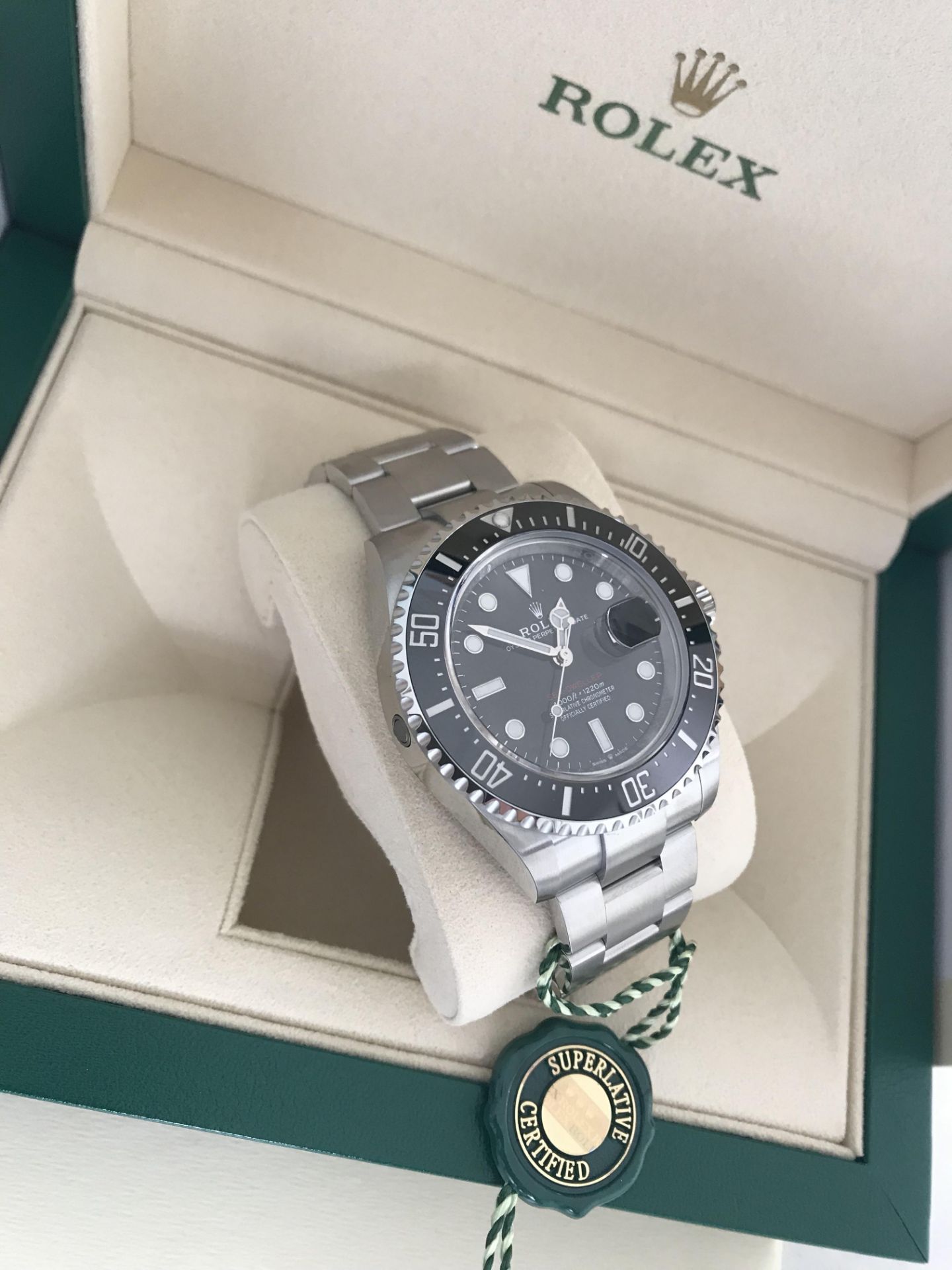 2020 ROLEX SEA-DWELLER 43 MM OYSTER STEEL WATCH 126600 50TH ANNIVERSARY - Image 12 of 15