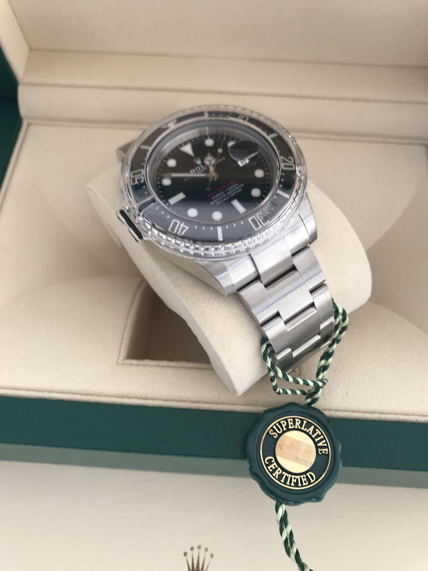 2020 ROLEX SEA-DWELLER 43 MM OYSTER STEEL WATCH 126600 50TH ANNIVERSARY - Image 8 of 15