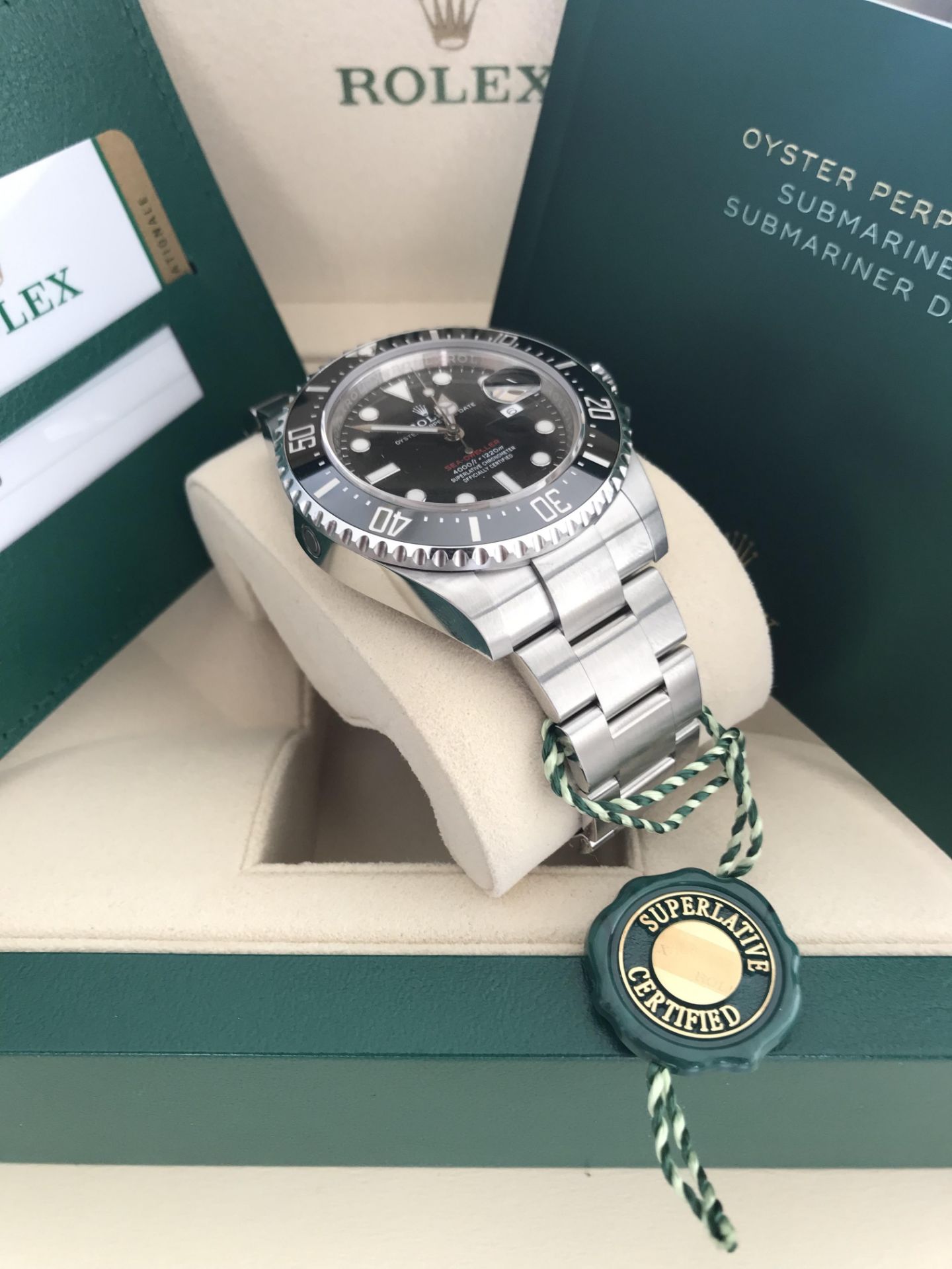 2020 ROLEX SEA-DWELLER 43 MM OYSTER STEEL WATCH 126600 50TH ANNIVERSARY - Image 7 of 15