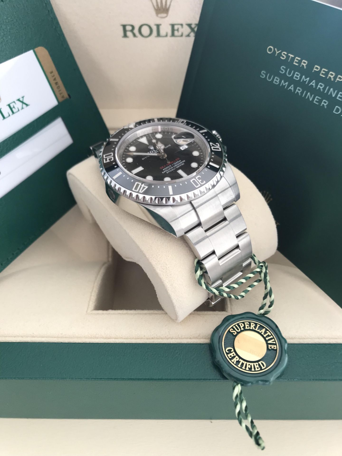2020 ROLEX SEA-DWELLER 43 MM OYSTER STEEL WATCH 126600 50TH ANNIVERSARY - Image 13 of 15