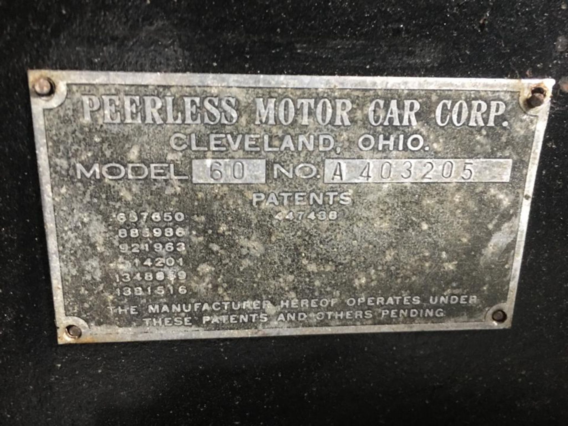 PEERLESS MOTOR CAR MODEL 60 - Image 30 of 35