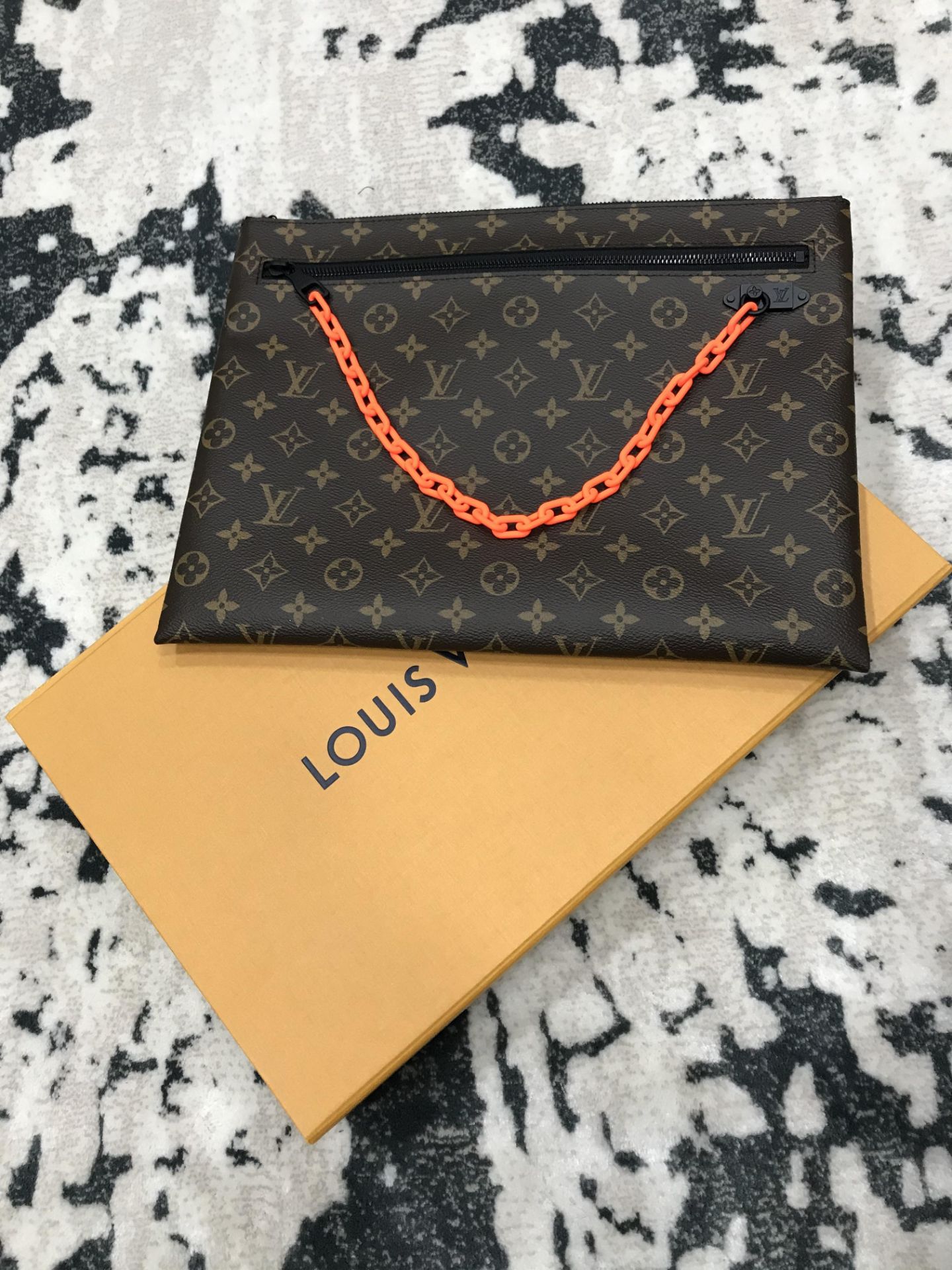 LOUIS VUITTON MONOGRAM A4 POUCH X VIRGIL ABLOH