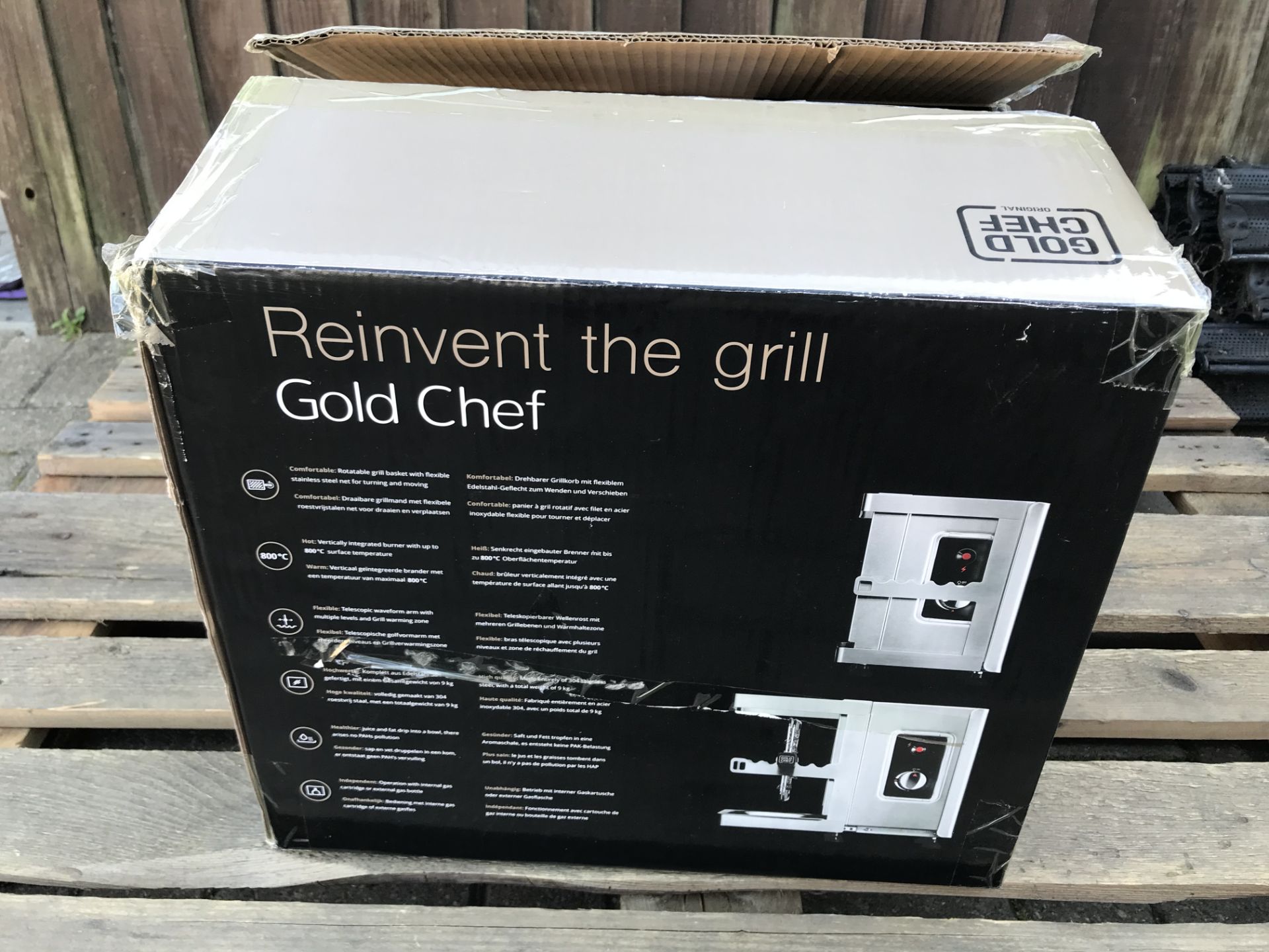 GOLD CHEF TWO 800C ROTISSERIE GRILL - Image 3 of 6