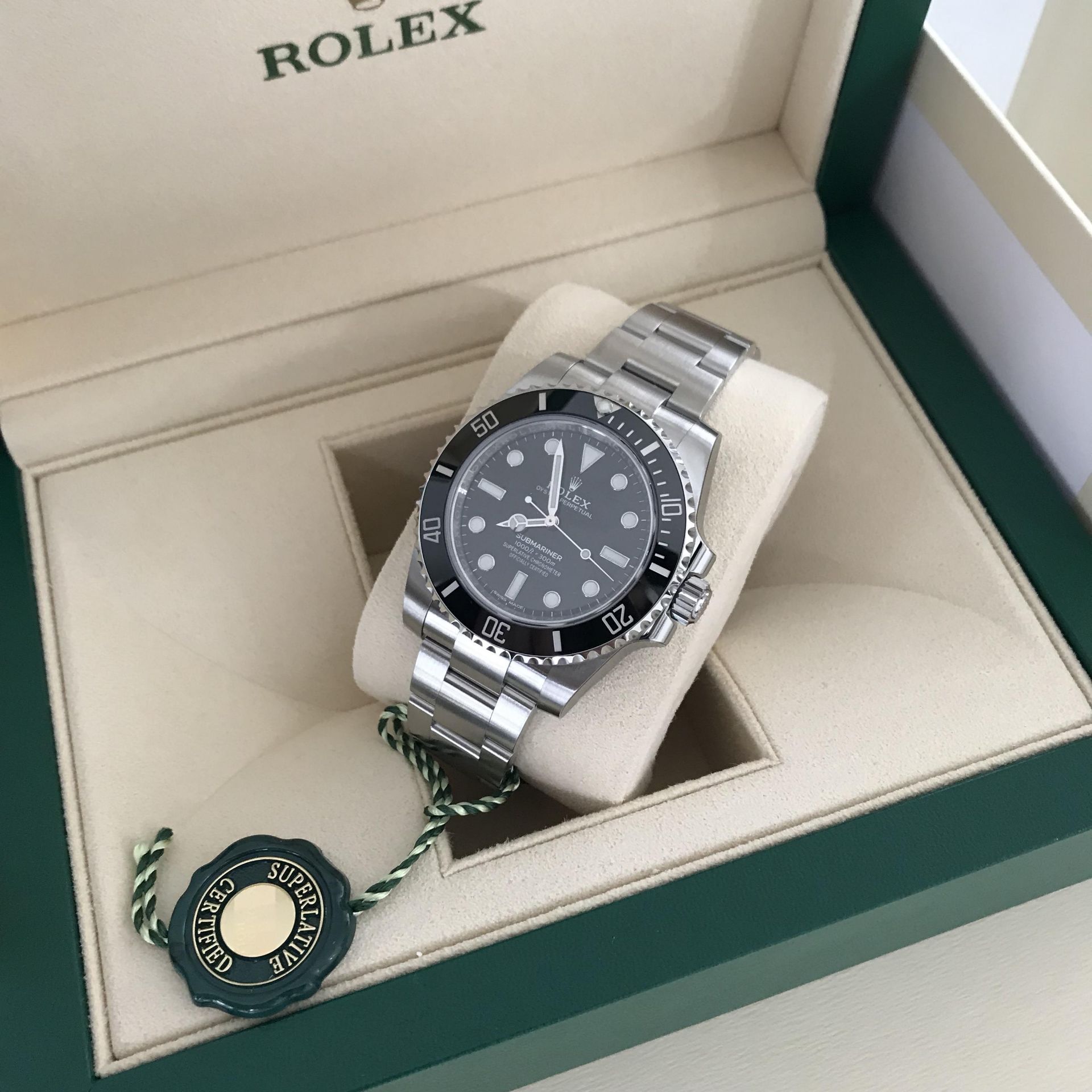 2020 ROLEX SUBMARINER OYSTER STEEL 40 MM WATCH 114060