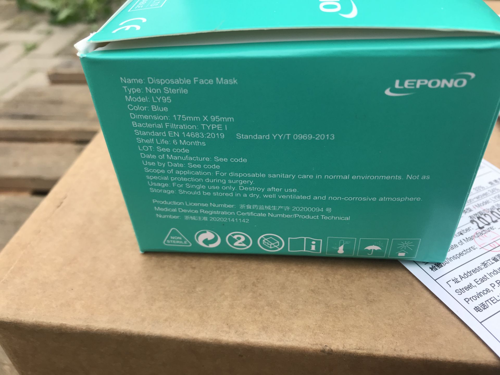 5000X LEPONO 3 PLY PRO SHIELD DISPOSABLE FACE MASK NON STERILE TYPE 1 - Image 6 of 9