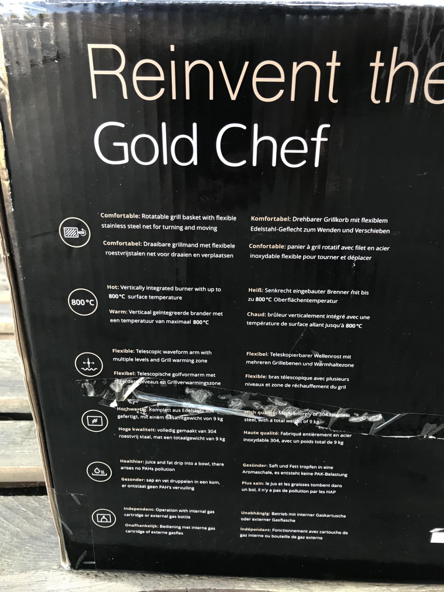 GOLD CHEF TWO 800C ROTISSERIE GRILL - Image 4 of 6