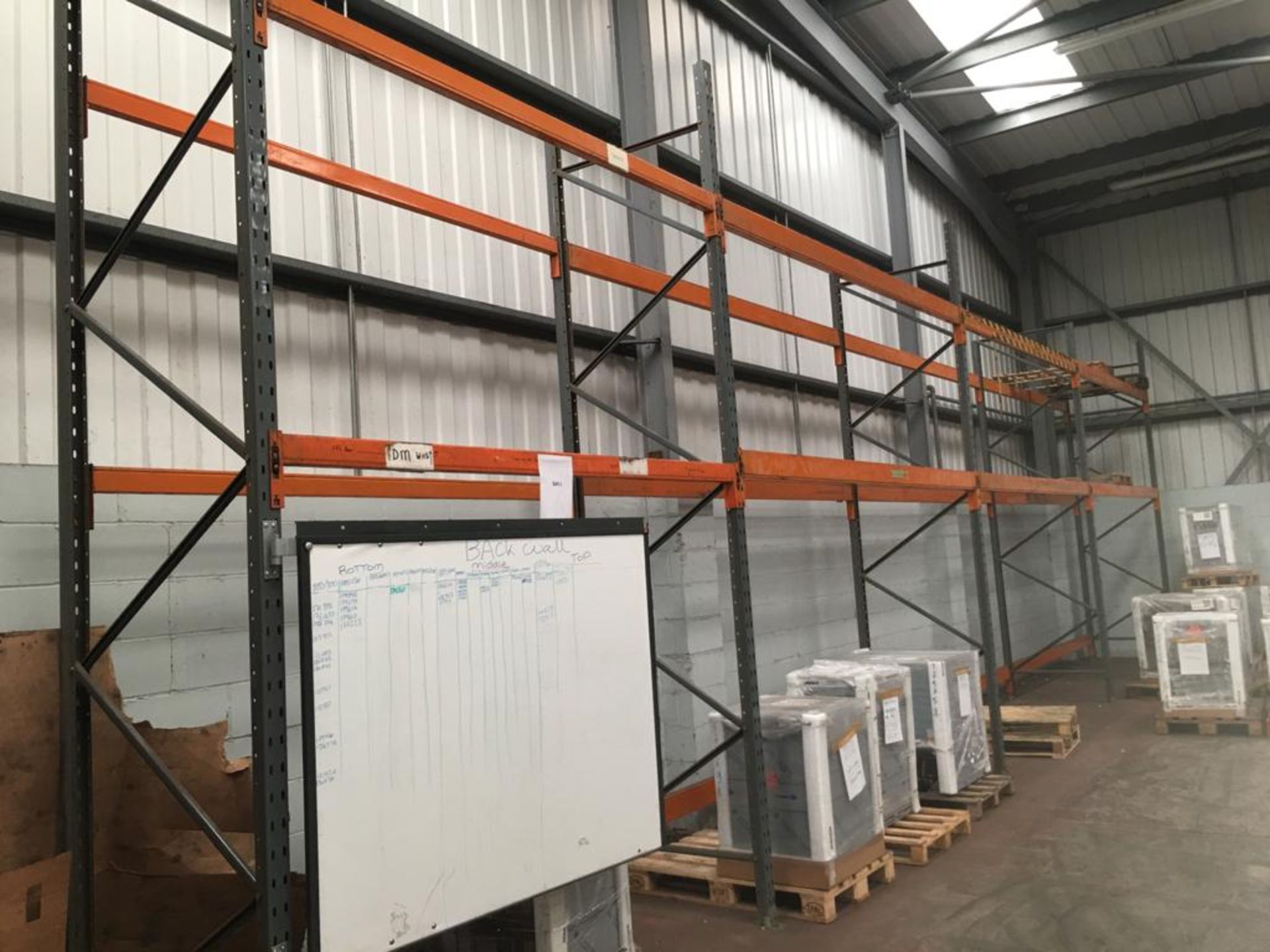 35X COMMERICAL RACKING BAYS