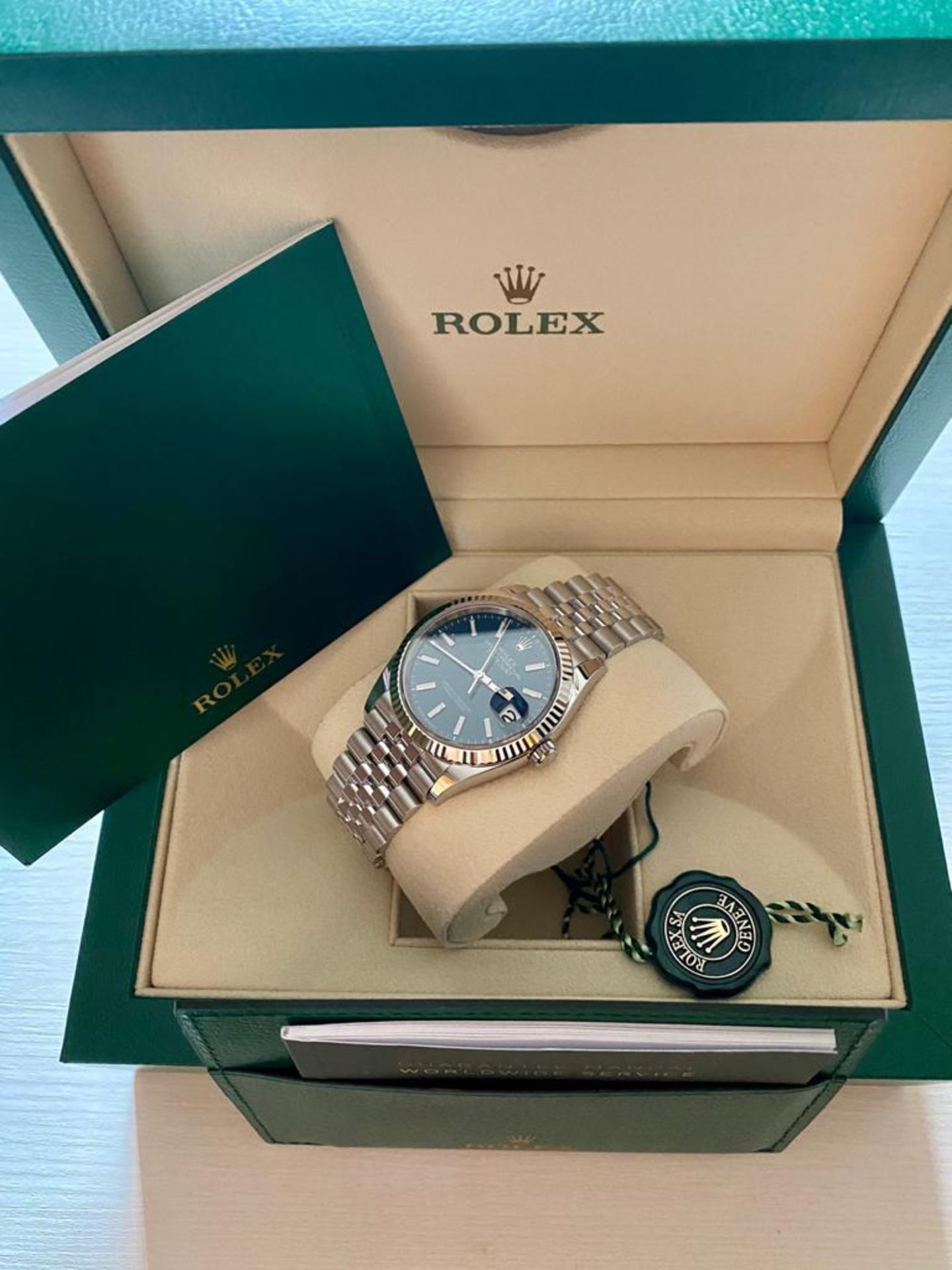 2020 ROLEX DATEJUST 36MM BLUE - Image 16 of 19